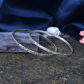 Noorelle Silver Bangles